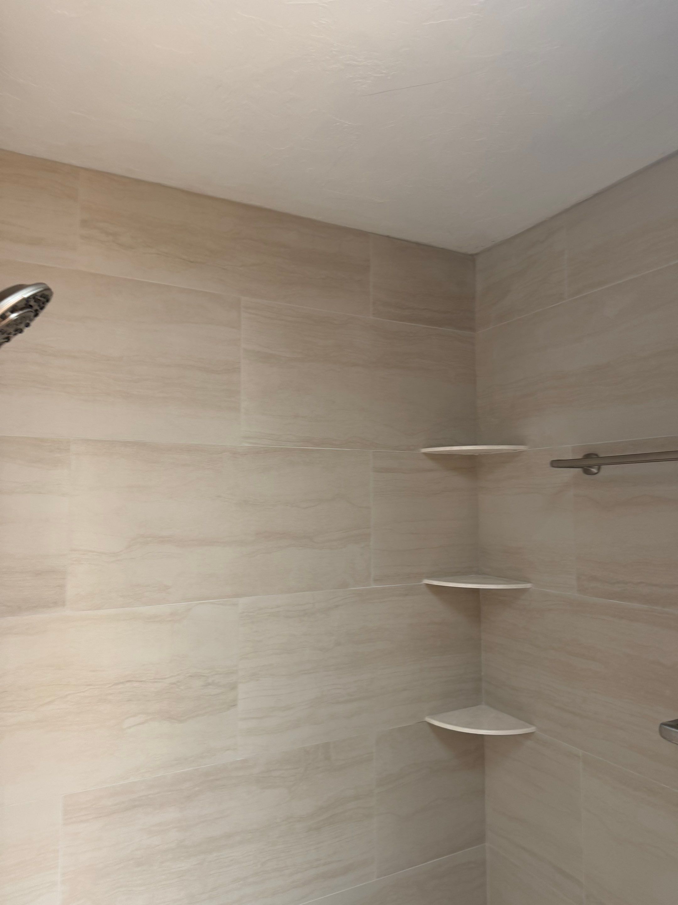 Tub-to-Shower Conversion & Vanity. photo 12